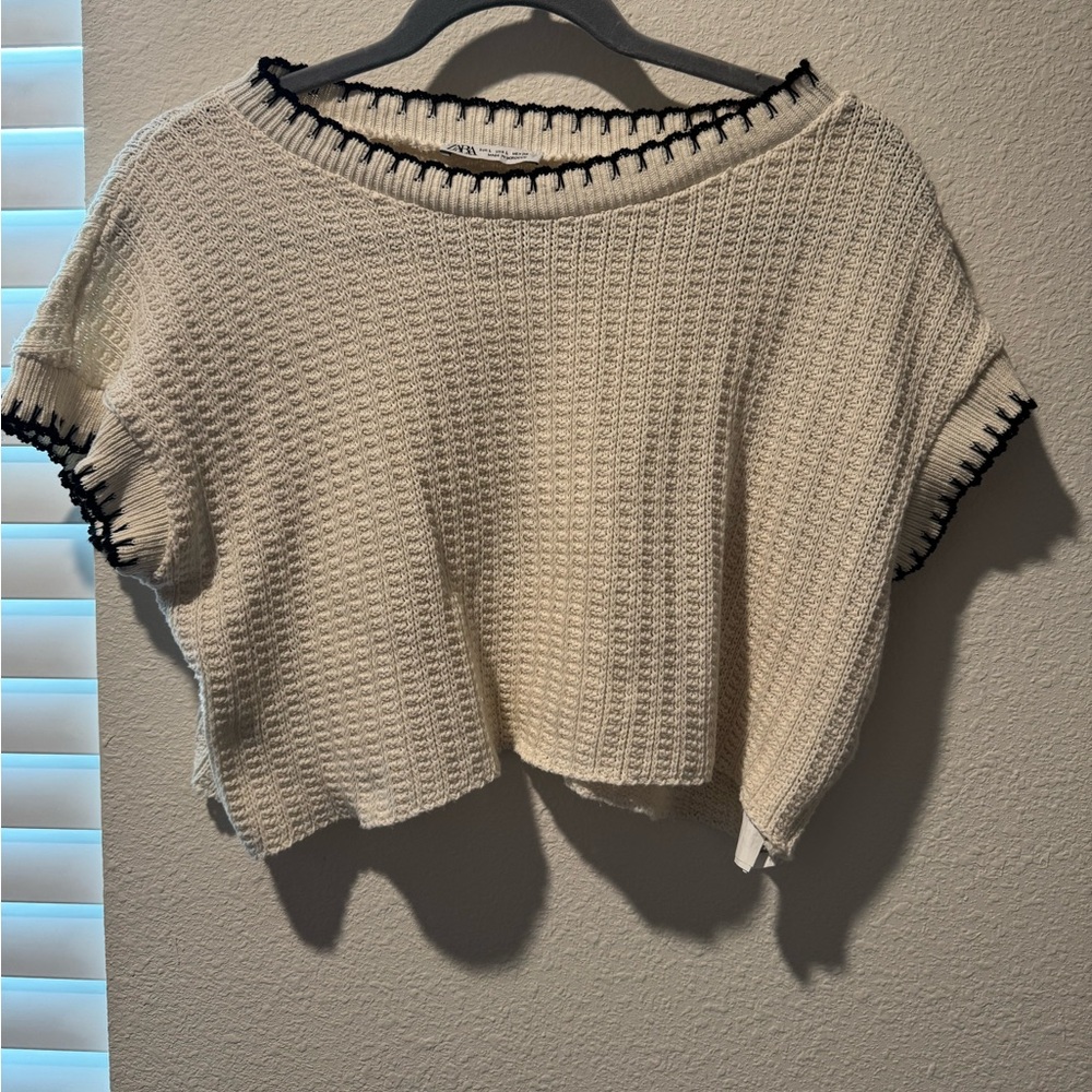 Zara knit crop top